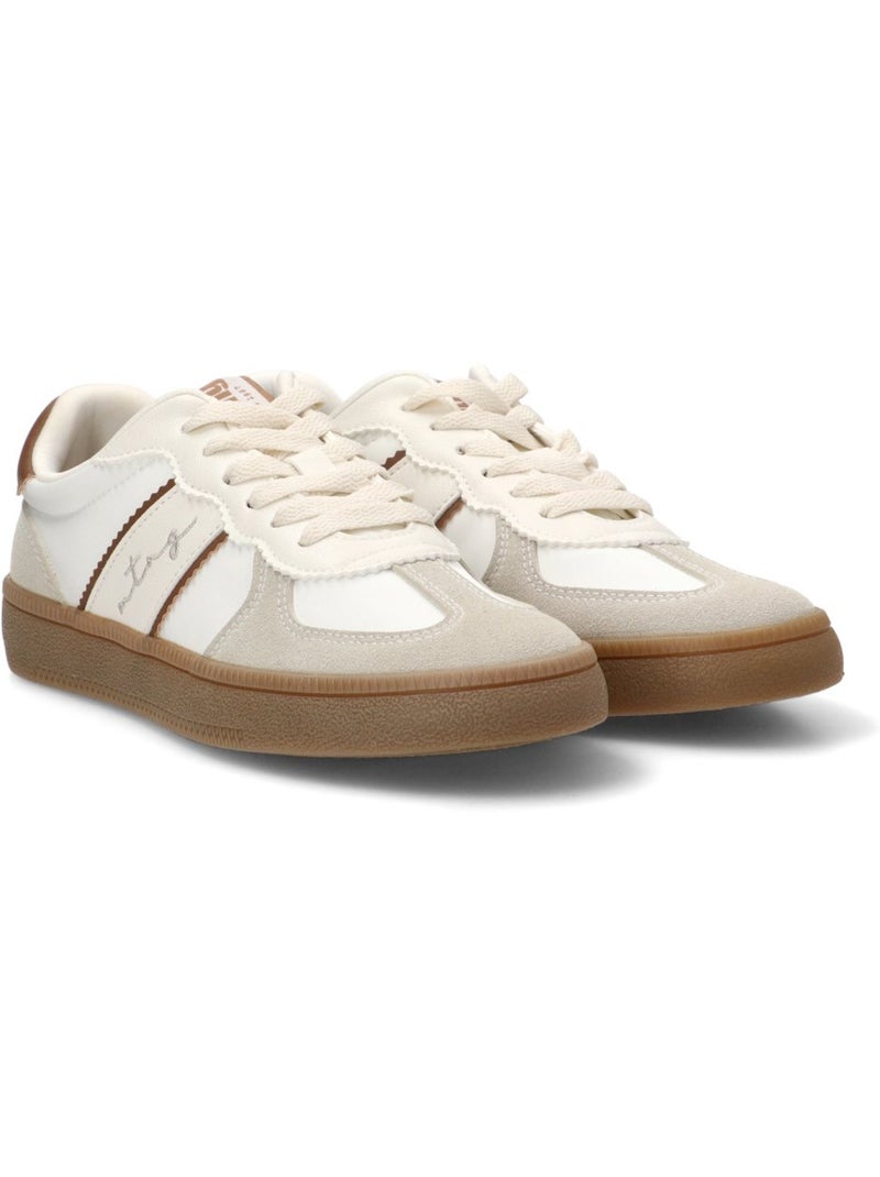 Deportivas casual mujer suela plana - mustang Blanco - Kiabi