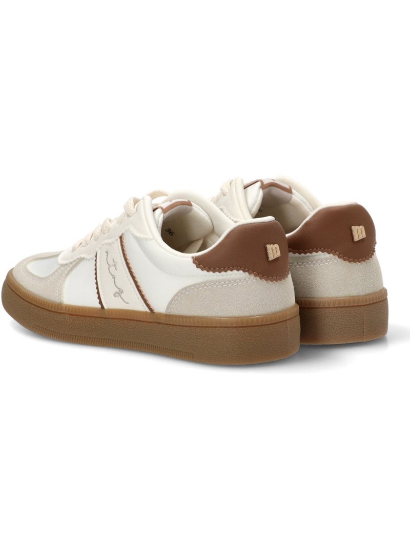 Deportivas casual mujer suela plana - mustang Blanco - Kiabi