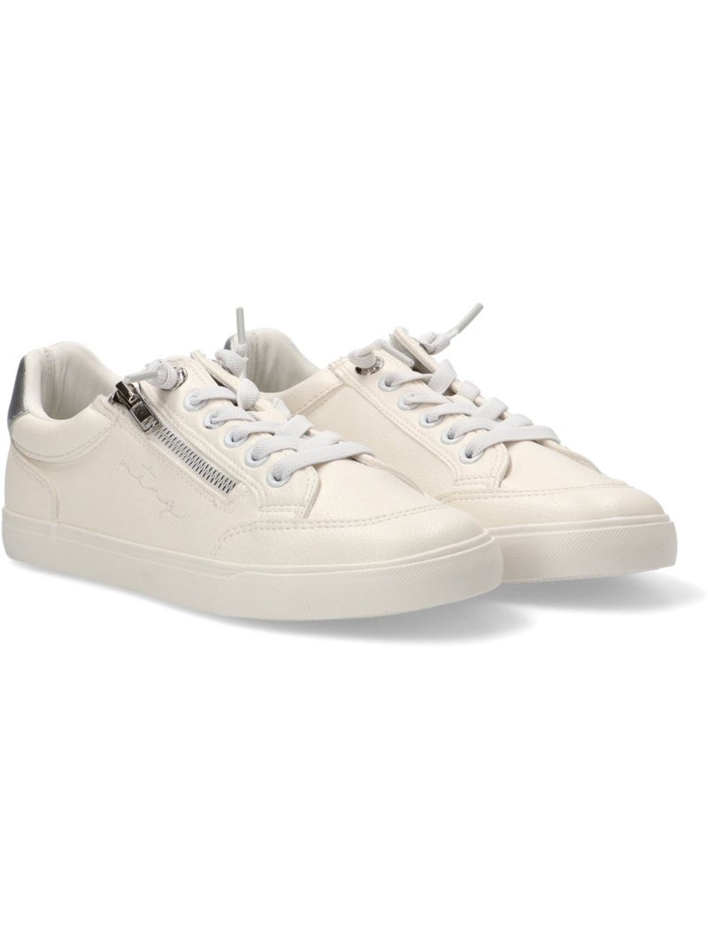 Deportivas Casual Mujer Suela Plana - Mustang Blanco - Kiabi