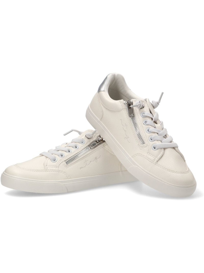 Deportivas Casual Mujer Suela Plana - Mustang Blanco - Kiabi