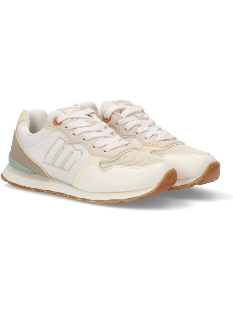 Deportivas Casual Mujer Suela Plana - Mustang Blanco - Kiabi