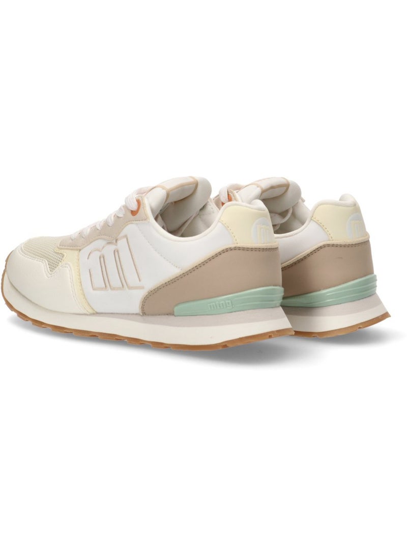 Deportivas Casual Mujer Suela Plana - Mustang Blanco - Kiabi