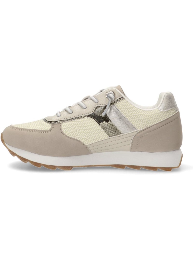 Deportivas Casual Mujer Suela Plana - Mustang Blanco - Kiabi