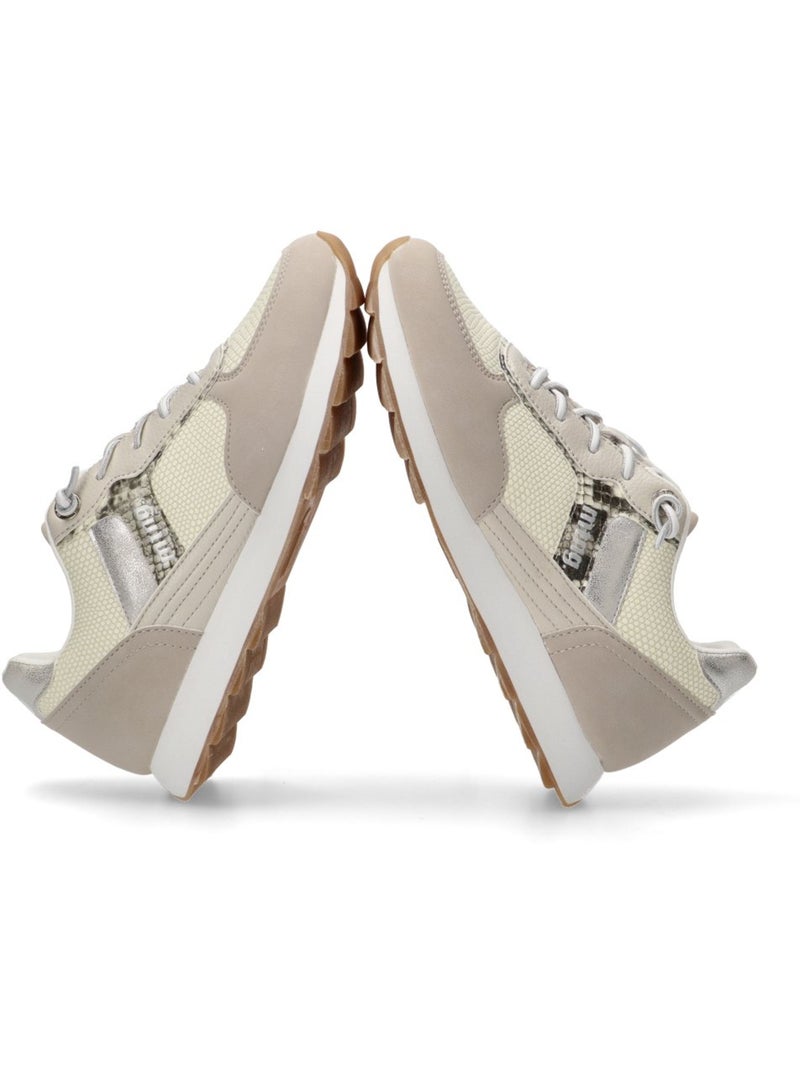 Deportivas Casual Mujer Suela Plana - Mustang Blanco - Kiabi