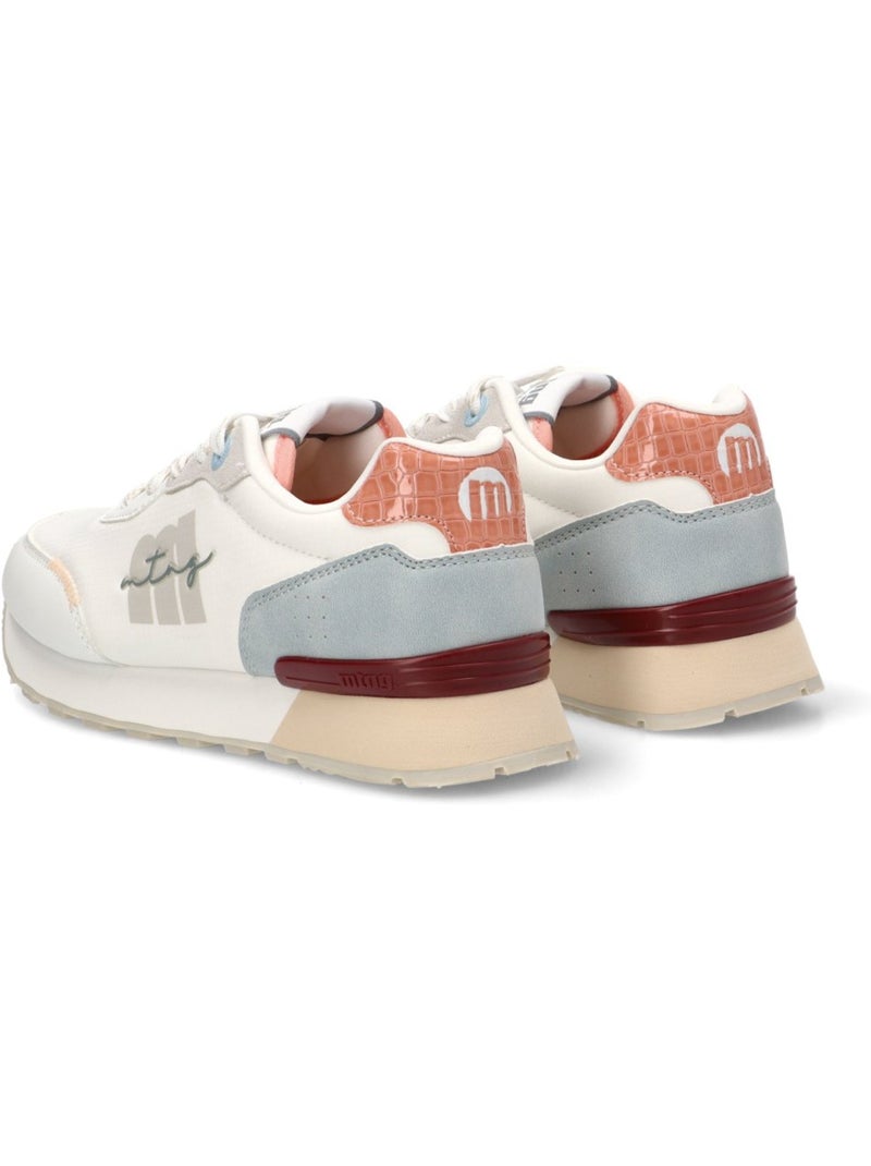 Deportivas Casual Mujer Suela Plana - Mustang Blanco - Kiabi