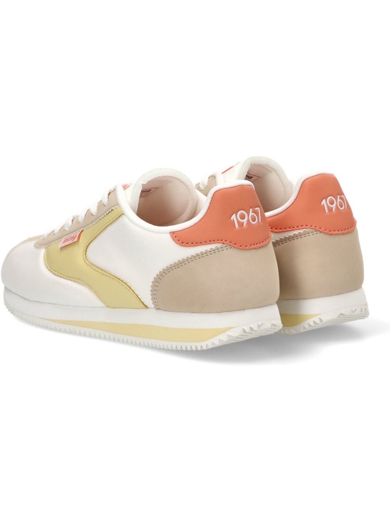 Deportivas Casual Mujer Suela Plana - Mustang Blanco - Kiabi