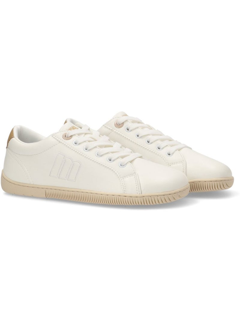 Deportivas Casual Mujer Suela Plana - Mustang Blanco - Kiabi