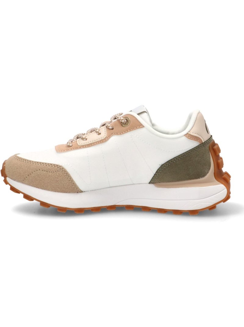 Deportivas Casual Mujer Suela Plana - Mustang Blanco - Kiabi