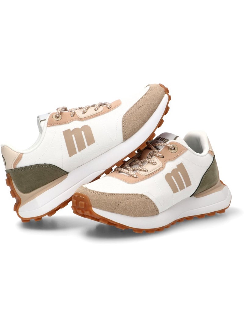 Deportivas Casual Mujer Suela Plana - Mustang Blanco - Kiabi
