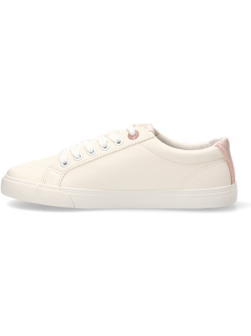 Deportivas Casual Mujer Suela Plana - Mustang Blanco - Kiabi