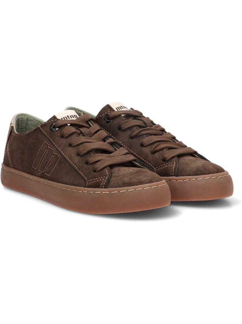Deportivas casual mujer suela plana - mustang Marrón capuchino - Kiabi