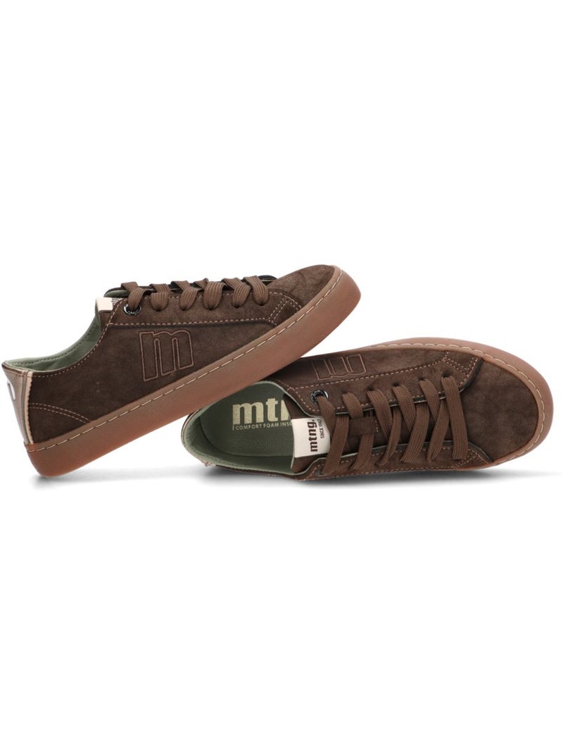 Deportivas casual mujer suela plana - mustang Marrón capuchino - Kiabi