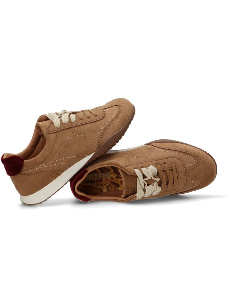 Deportivas casual mujer suela plana - mustang Marrón claro - Kiabi