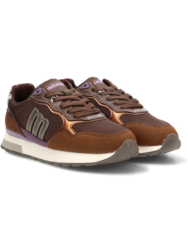 Deportivas casual mujer suela plana - mustang Marrón - Kiabi