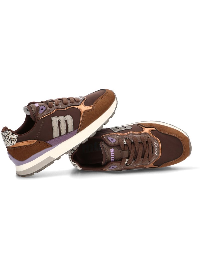 Deportivas casual mujer suela plana - mustang Marrón - Kiabi