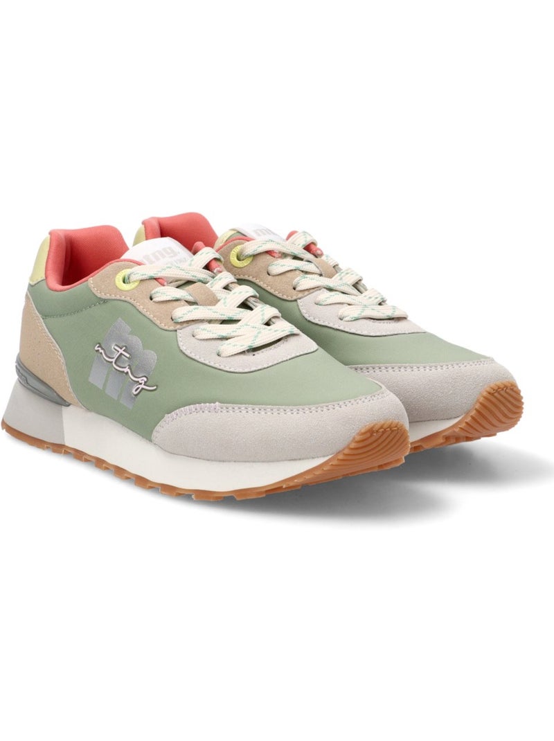 Deportivas Casual Mujer Suela Plana - Mustang Verde - Kiabi