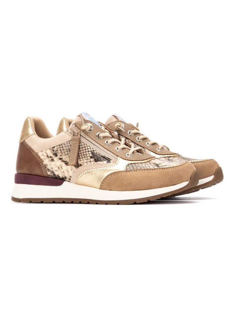 Deportivas Casual Mujer Suela Plana - Refresh Beige - Kiabi