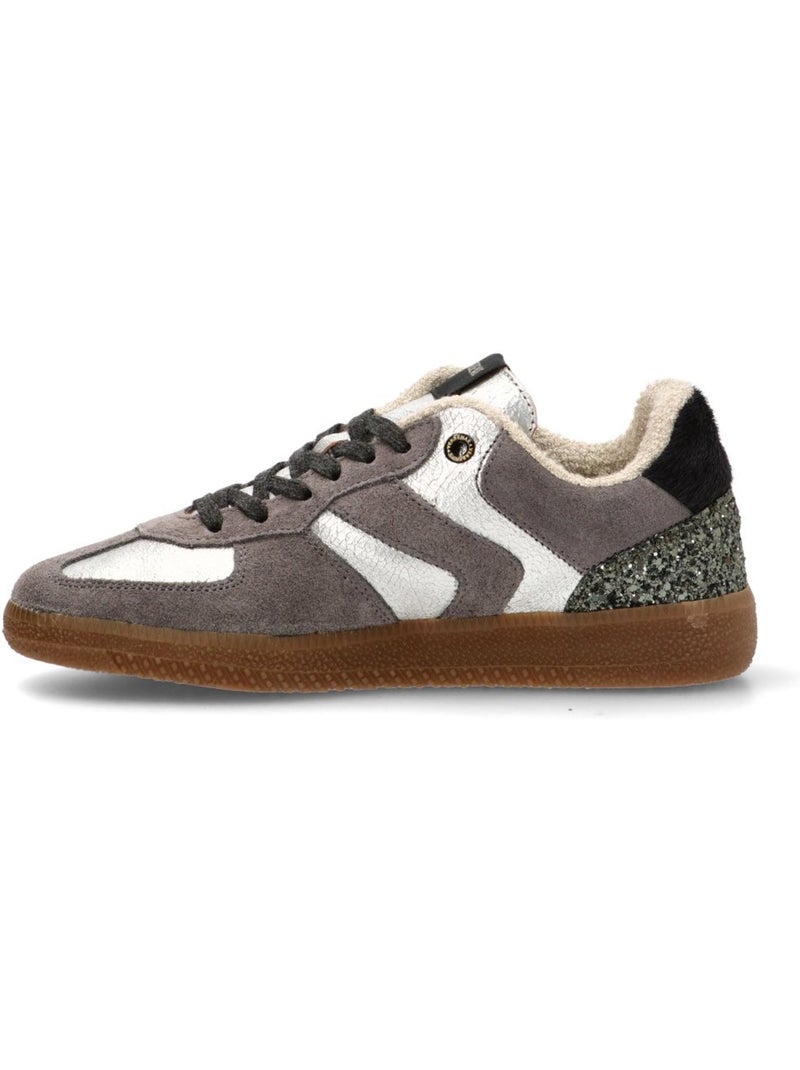 Deportivas Casual Mujer Suela Plana - Verbenas Plata - Kiabi