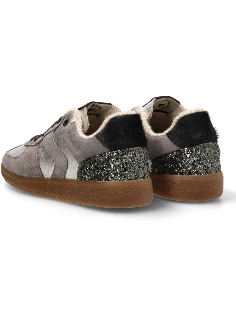 Deportivas Casual Mujer Suela Plana - Verbenas Plata - Kiabi