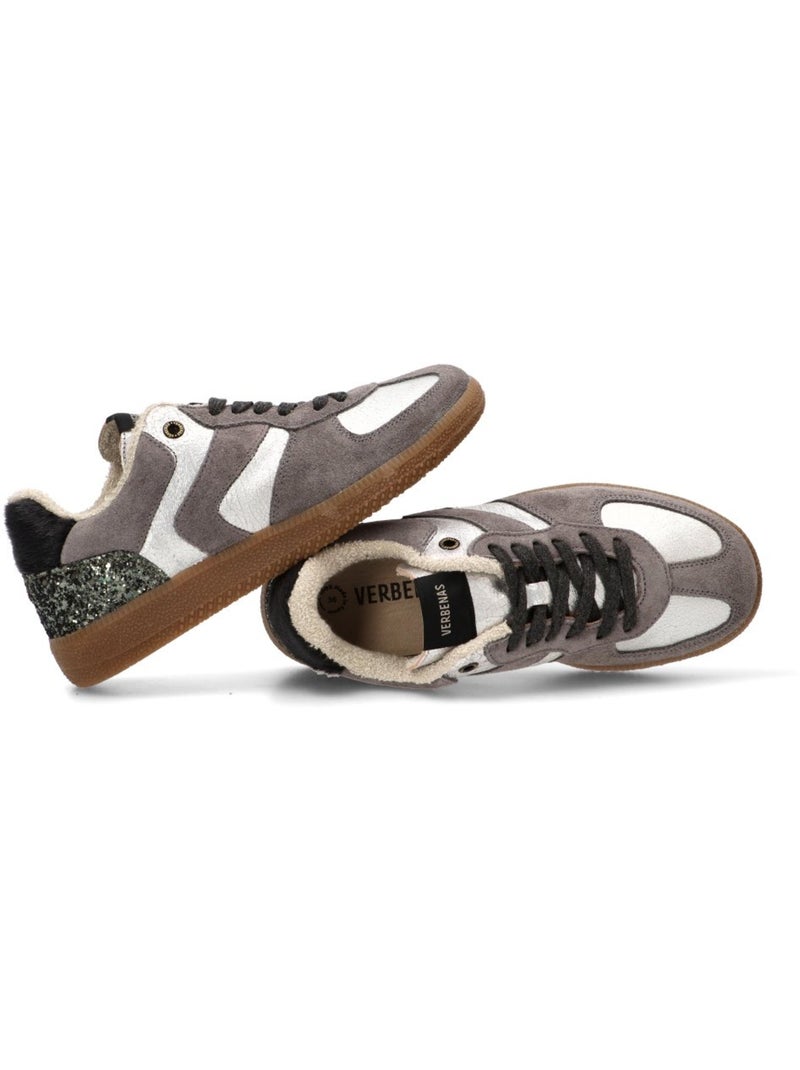 Deportivas Casual Mujer Suela Plana - Verbenas Plata - Kiabi