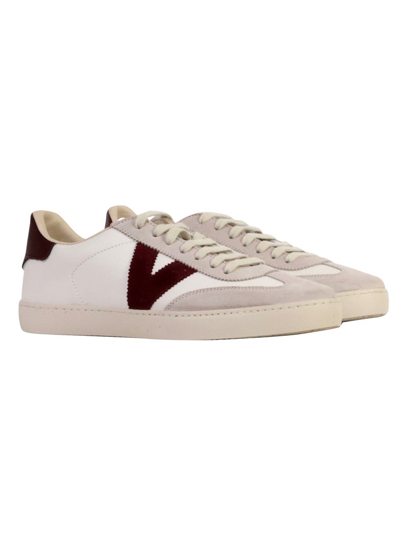 Deportivas Casual Mujer Suela Plana - Victoria Burdeos - Kiabi
