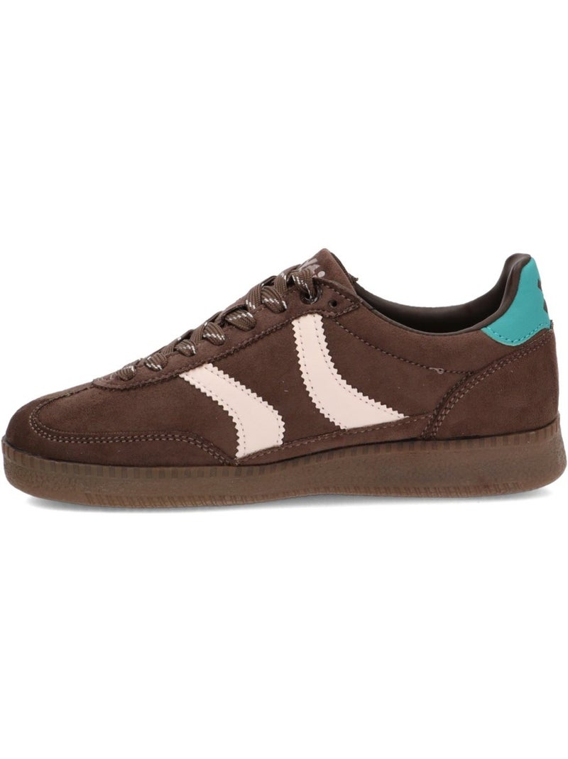 Deportivas casual mujer suela plana - xti Marrón - Kiabi