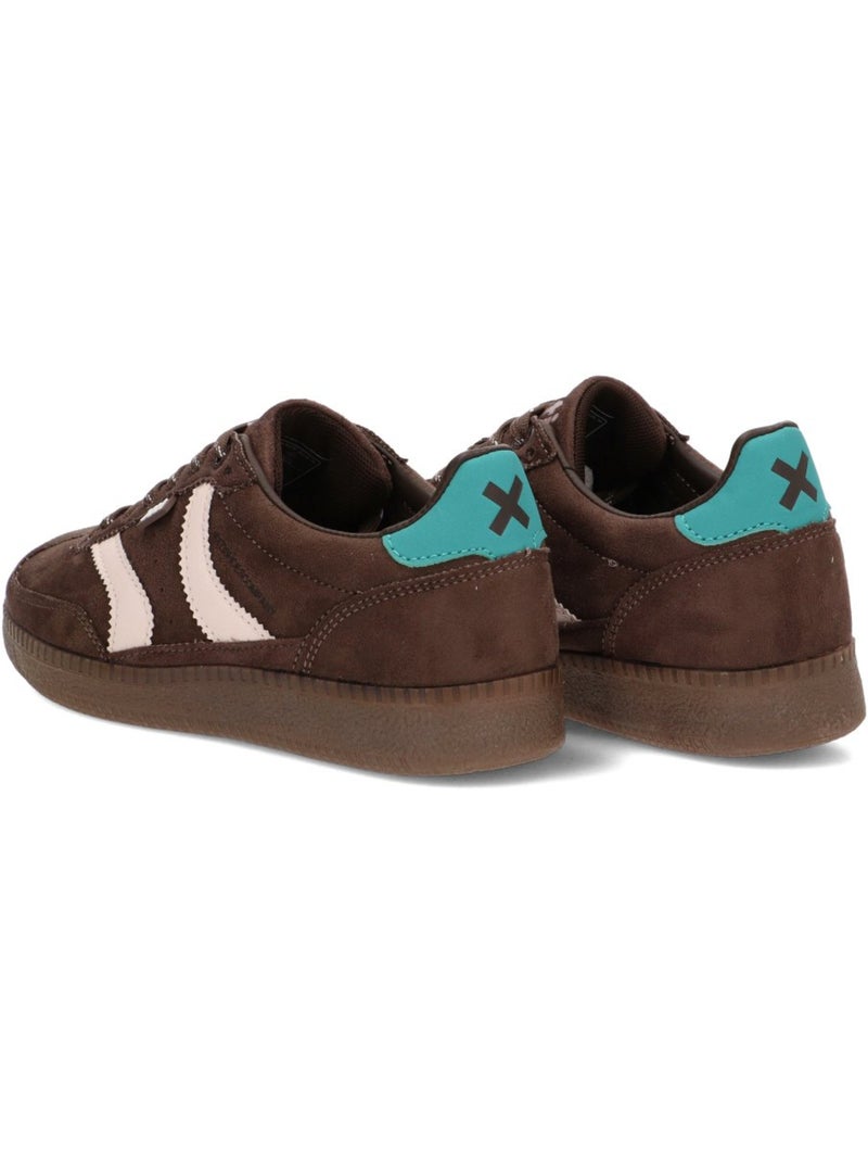 Deportivas casual mujer suela plana - xti Marrón - Kiabi