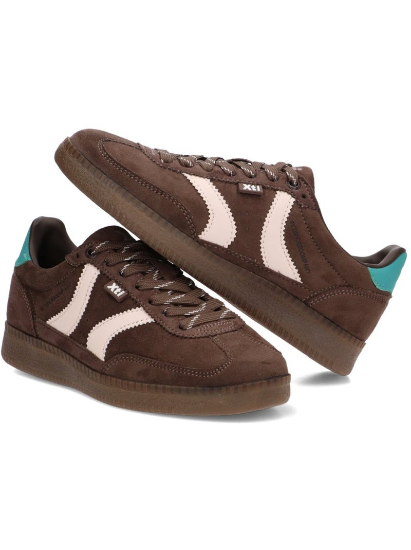 Deportivas casual mujer suela plana - xti Marrón - Kiabi