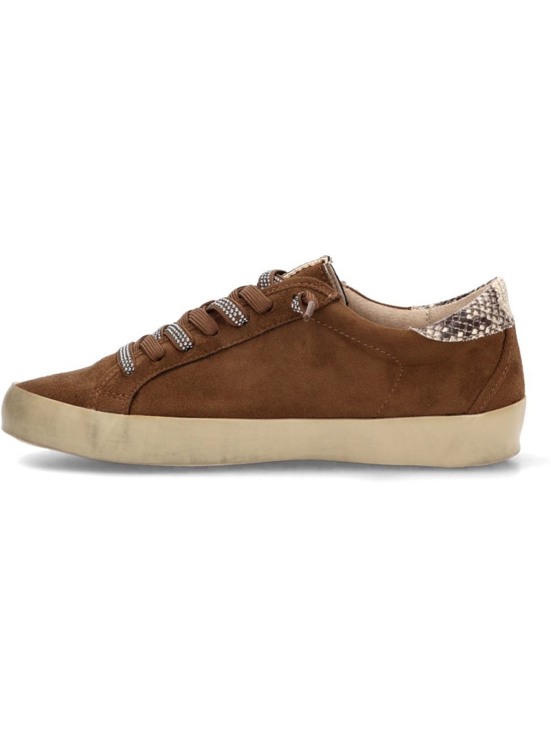 Deportivas casual mujer suela plana - yulia Camel - Kiabi