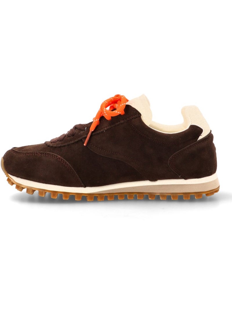 Deportivas casual mujer suela plana - yulia Marrón chocolate - Kiabi