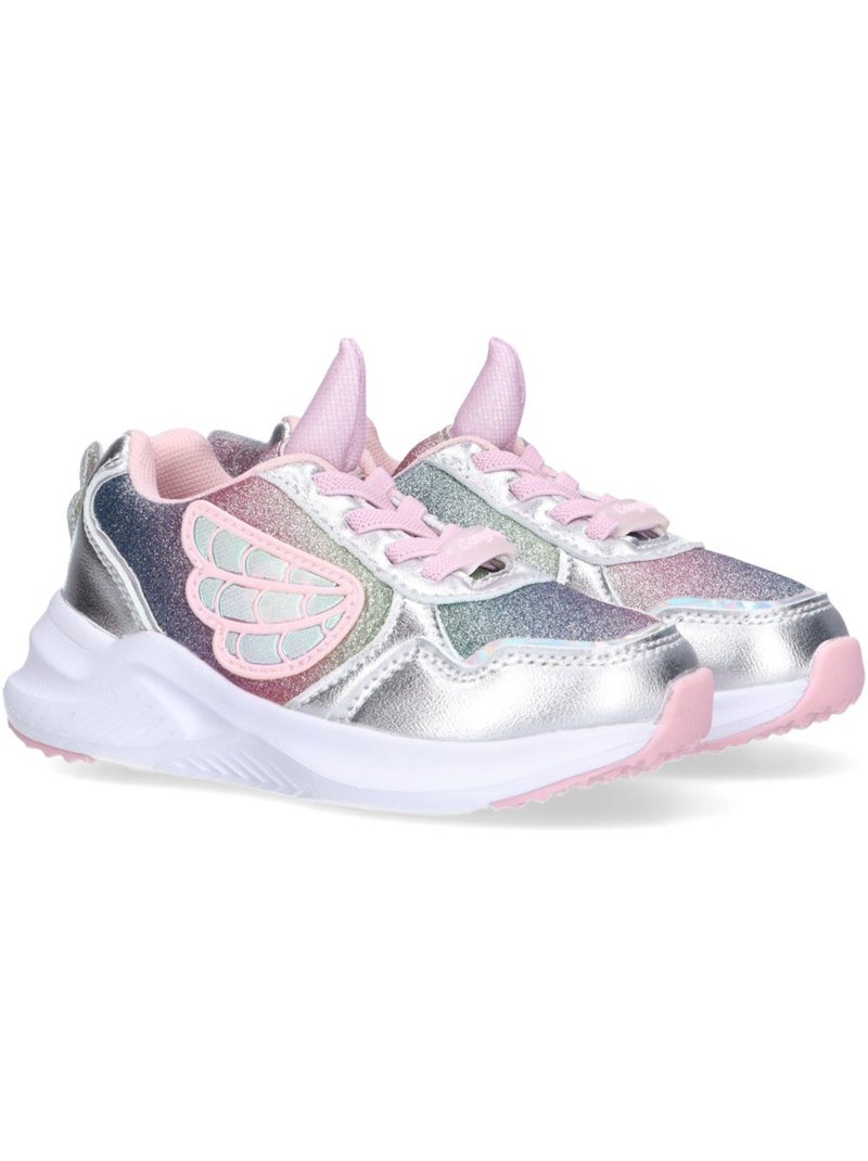 Deportivas Casual Niña Suela Plana - Conguitos Plata - Kiabi