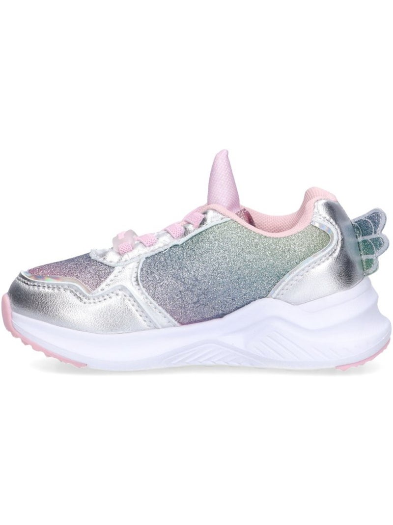 Deportivas Casual Niña Suela Plana - Conguitos Plata - Kiabi