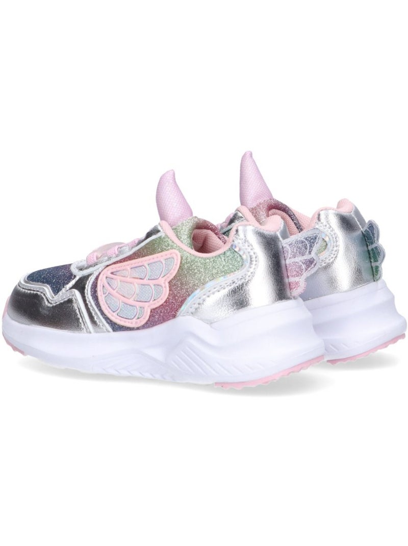 Deportivas Casual Niña Suela Plana - Conguitos Plata - Kiabi