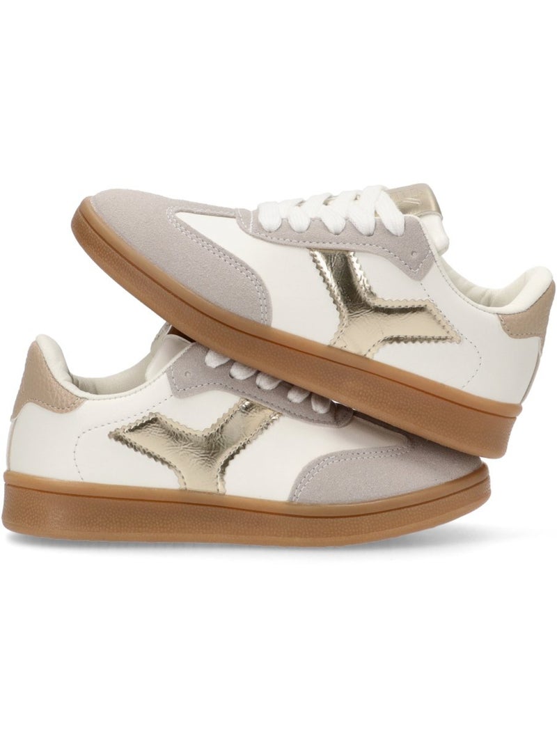 Deportivas Casual Niña Suela Plana - Etika Oro - Kiabi