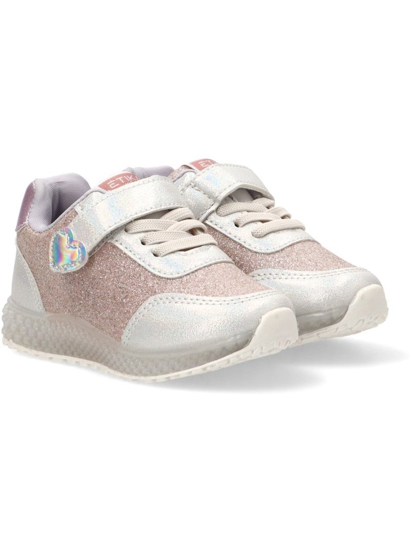 Deportivas Casual Niña Suela Plana - Etika Plata - Kiabi