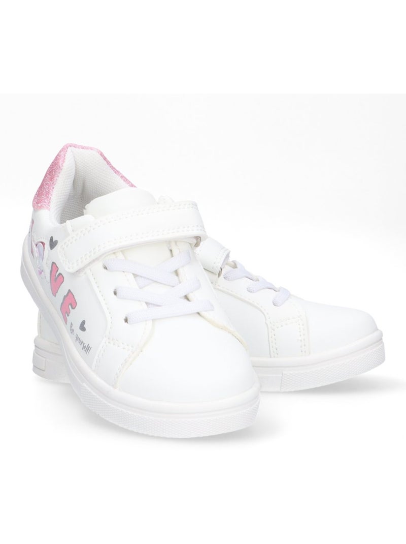 Deportivas Casual Niña Suela Plana - Luna Collection Blanco - Kiabi