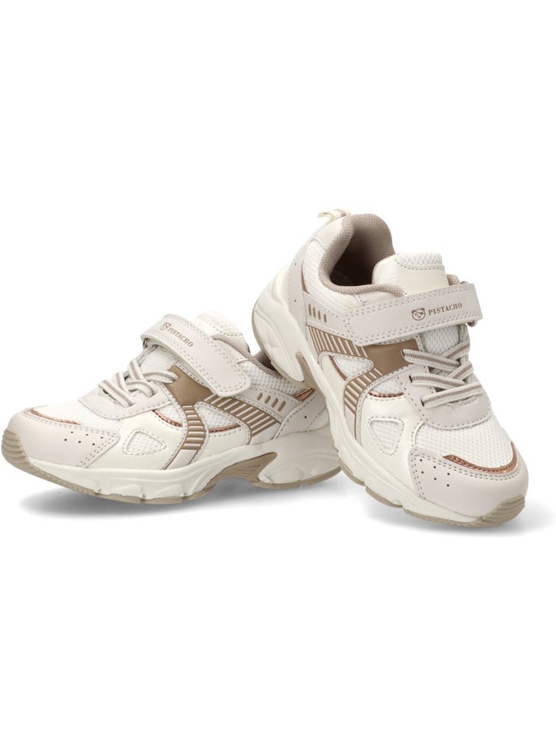 Deportivas Casual Niña Suela Plana - Luna Kids Beige - Kiabi
