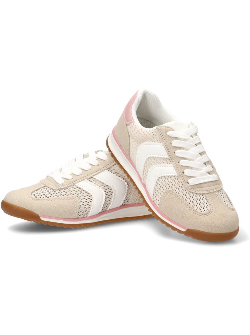 Deportivas Casual Niña Suela Plana - Luna Kids Beige - Kiabi