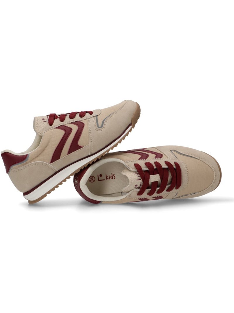 Deportivas Casual Niña Suela Plana - Luna Kids Beige - Kiabi