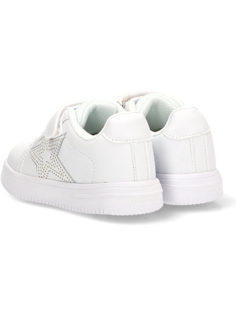 Deportivas Casual Niña Suela Plana - Luna Kids Blanco - Kiabi