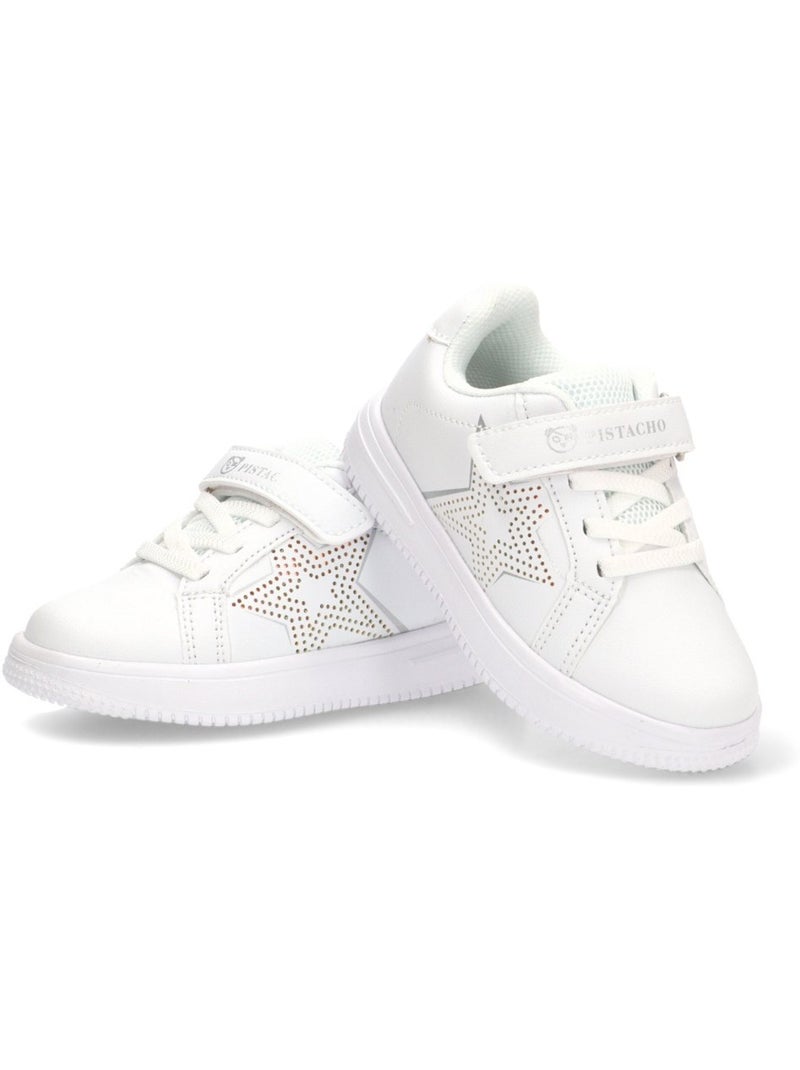 Deportivas Casual Niña Suela Plana - Luna Kids Blanco - Kiabi