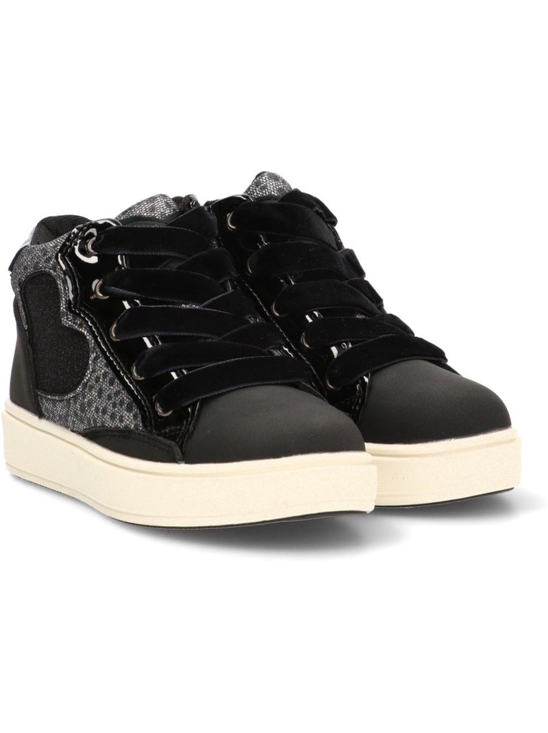Deportivas Casual Niña Suela Plana - Luna Kids Negro - Kiabi