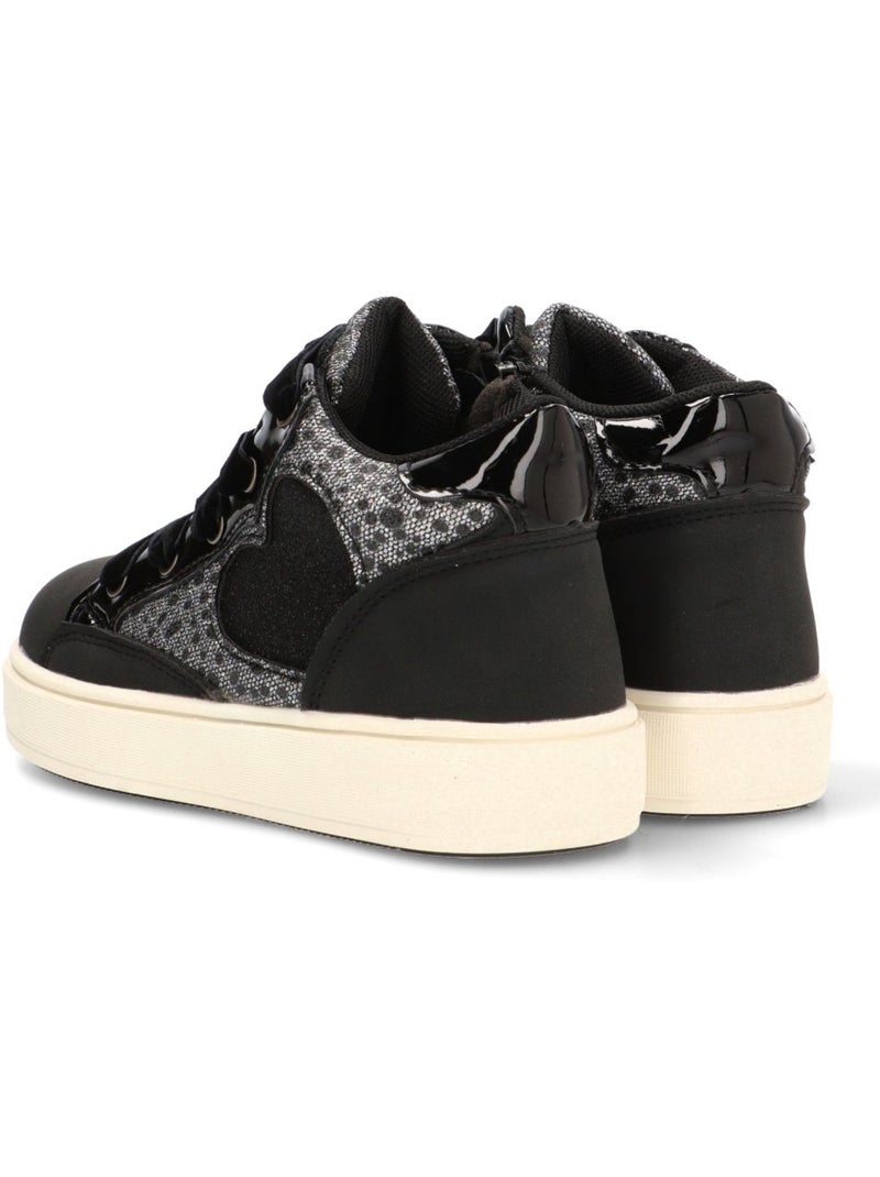 Deportivas Casual Niña Suela Plana - Luna Kids Negro - Kiabi