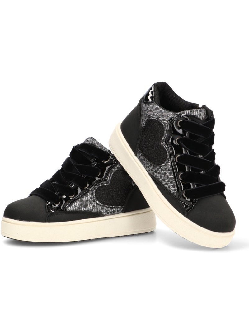 Deportivas Casual Niña Suela Plana - Luna Kids Negro - Kiabi