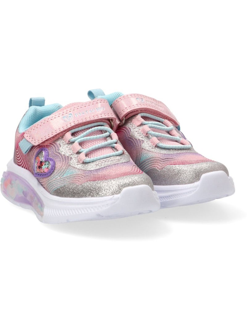 Deportivas Casual Niña Suela Plana - Luna Kids Rosa - Kiabi