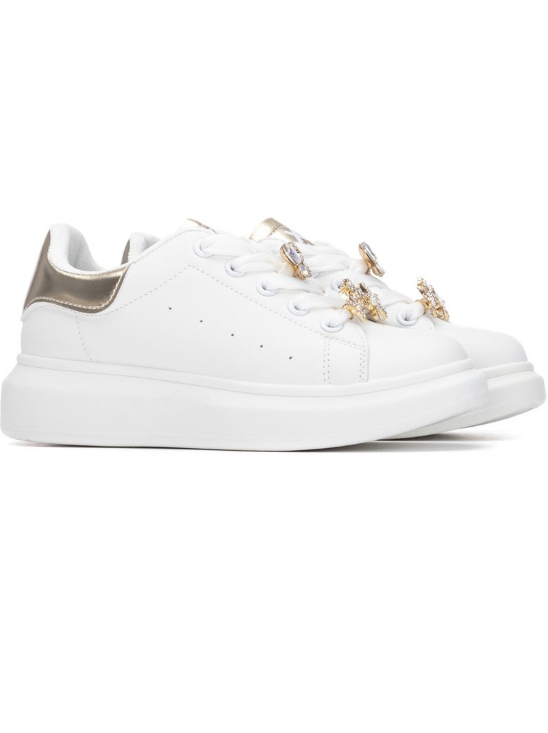 Deportivas casual niña suela plana - xti kids Blanco - Kiabi