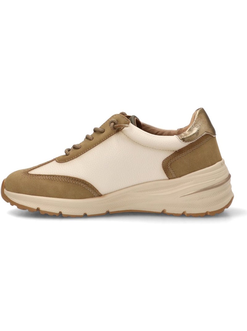Deportivas cómodas mujer cuña media - amarpies Beige - Kiabi