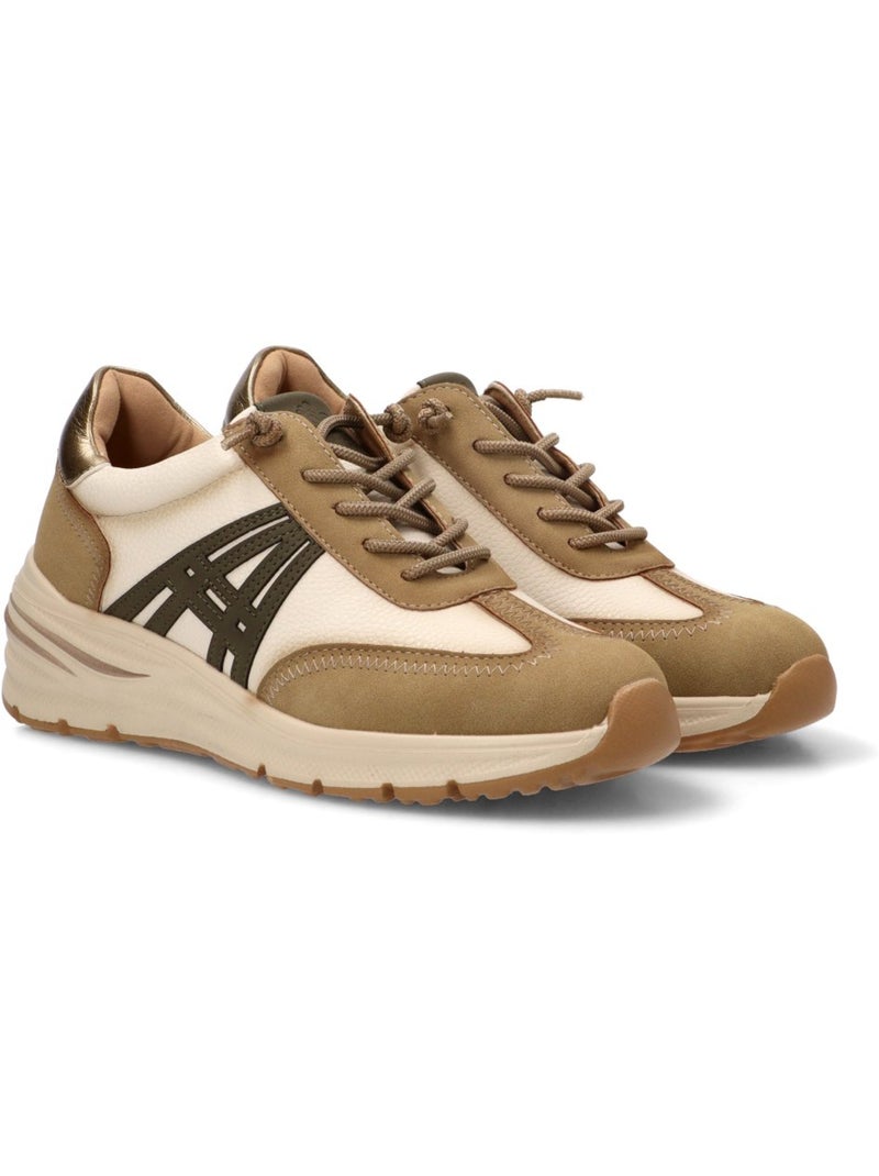 Deportivas cómodas mujer cuña media - amarpies Beige - Kiabi