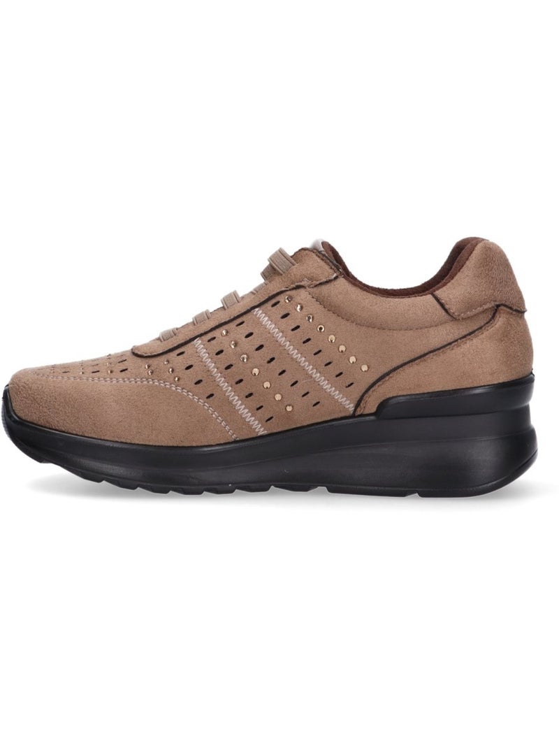 Deportivas cómodas mujer cuña media - amarpies Taupe - Kiabi
