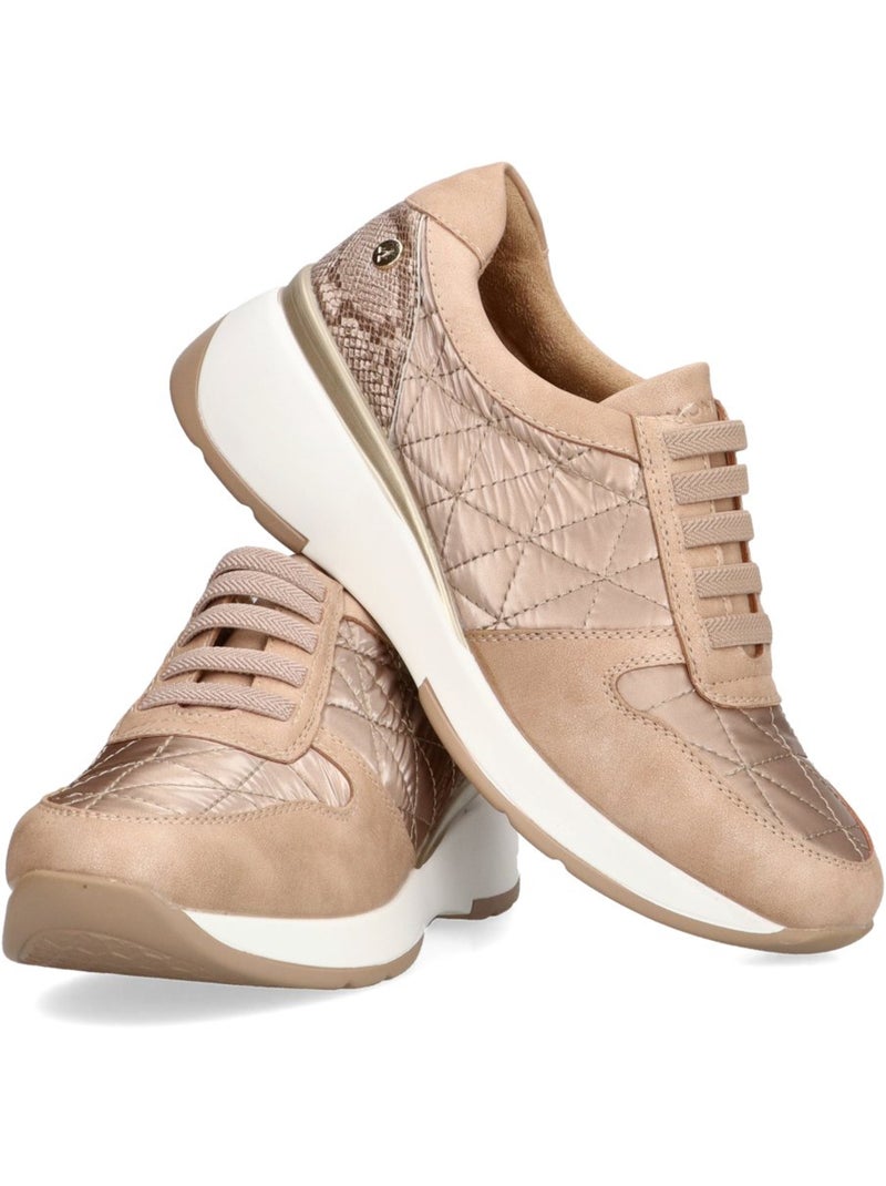 Deportivas Cómodas Mujer Cuña Media - Armony Taupe - Kiabi